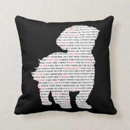 Wort-Kunst Shih Tzu Kissen