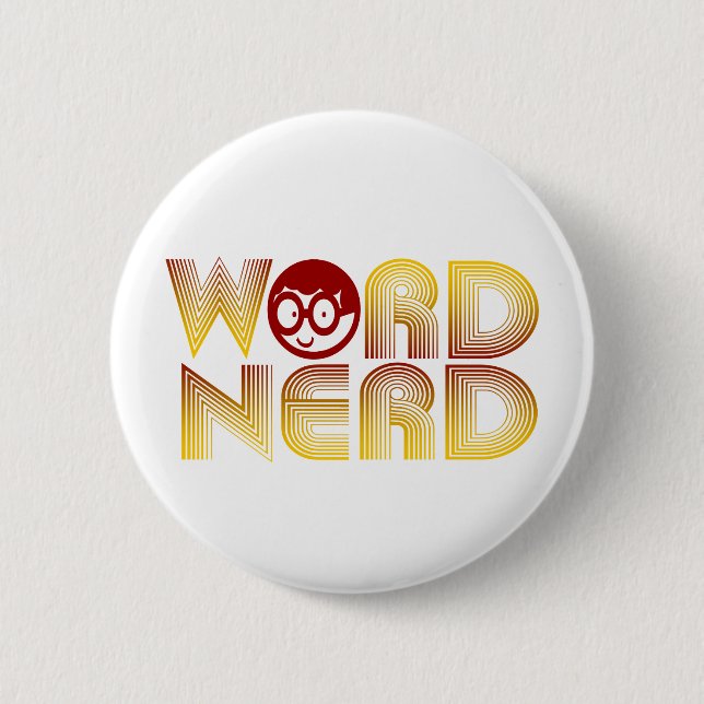 Wort-Nerd Button (Vorderseite)
