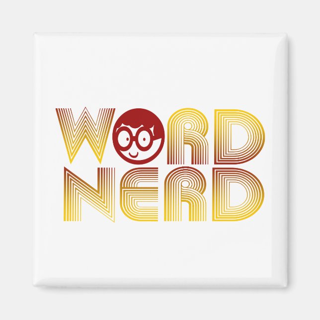 Wort Nerd Magnet (Vorne)