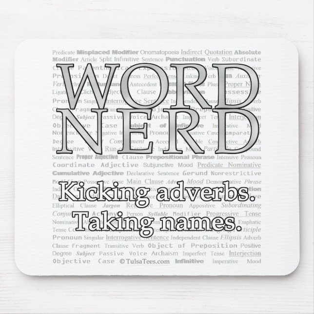 Wort-Nerd Mousepad (Vorne)