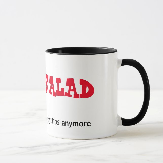 Wort-Salat-Tasse Tasse (Rechts)