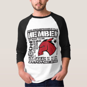 Wort Umbau-Klumpen 3/4 Hülse T-Shirt