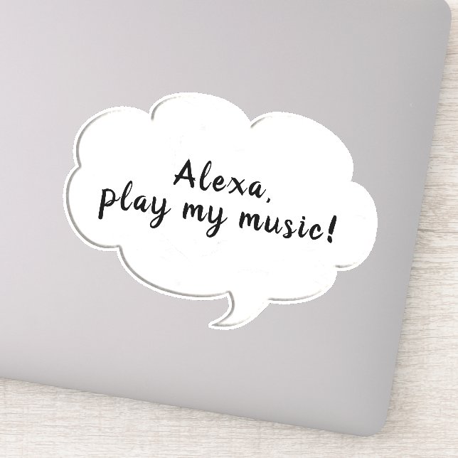 Wortblase Aufkleber (Detail)