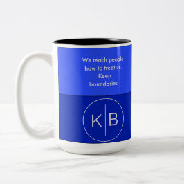 Worte der Ermutigung Kaffee-Tasse Zweifarbige Tasse