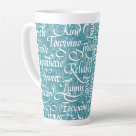 Worte der Freundschaft Calligraphy Bestie Milchtasse