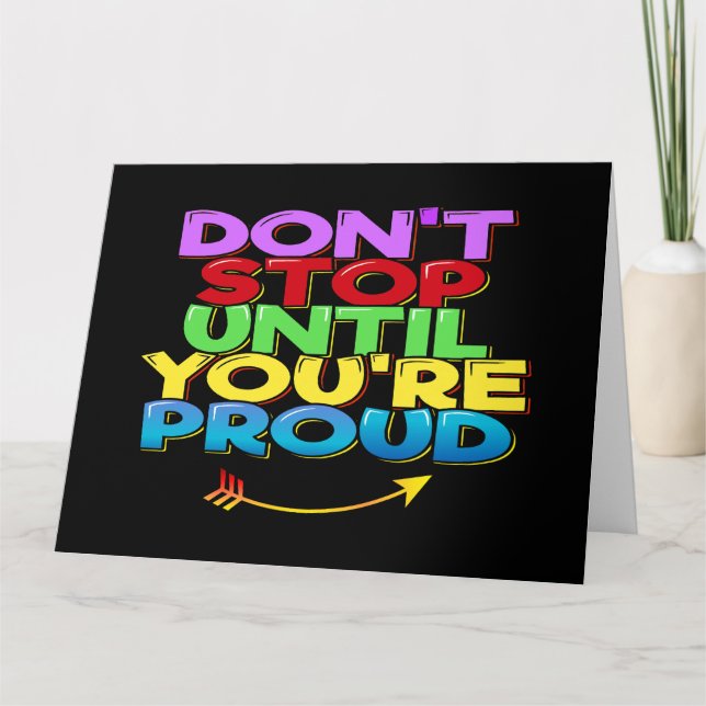 Worte der lustigen Weisheit Karte (Vorderseite)