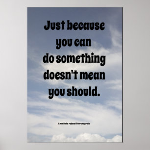 Worte der Weisheit. Poster