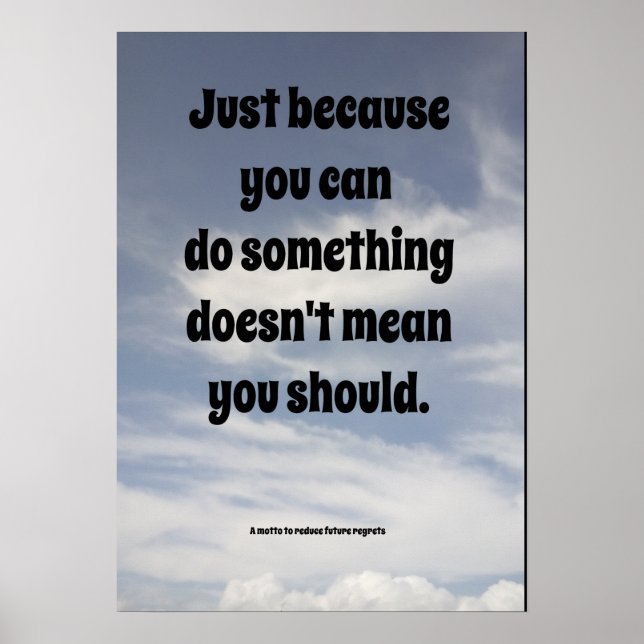 Worte der Weisheit. Poster (Vorne)