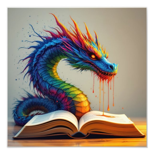 Worte des Drachen Fotodruck (Vorne)
