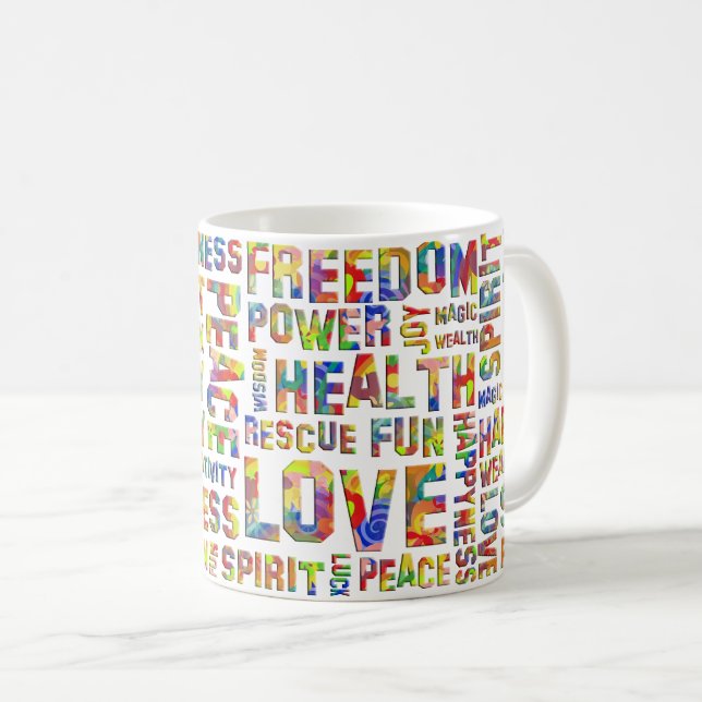 Worte des Geistes / positives Denken 1 Kaffeetasse (VorderseiteRechts)