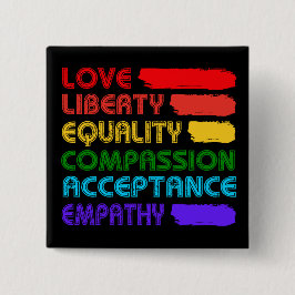 Worte, die am Platz zu leben Button