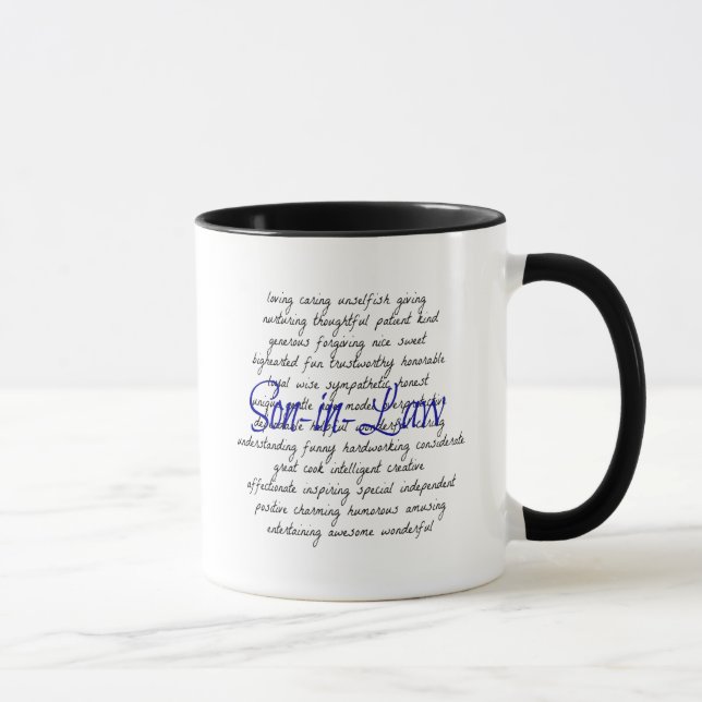 Worte für den Schwiegersohn Tasse (Rechts)