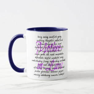 Worte für die Schwiegermutter Tasse