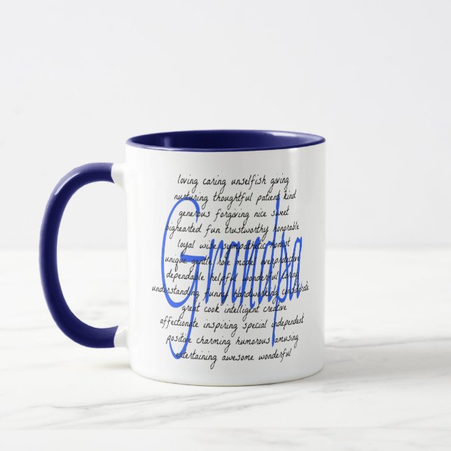 Worte für Großvater Tasse (Links)