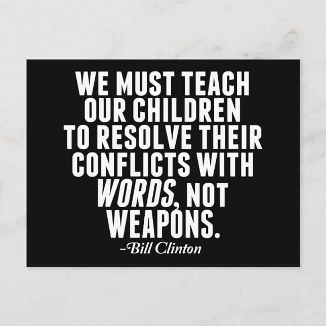 Worte ohne Waffen und Reformen Postkarte (Vorderseite)