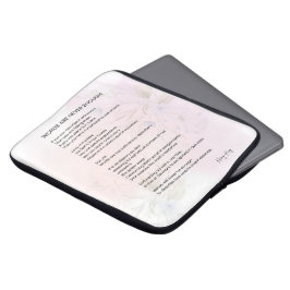 Worte sind nie genug - Gedichte ermutigen Laptopschutzhülle