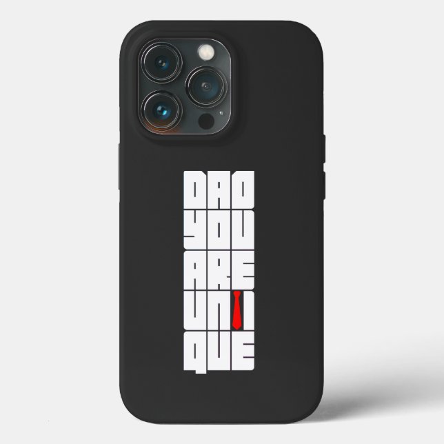 Worte Vater Sie sind einzigartig Case-Mate iPhone Hülle (Rückseite)