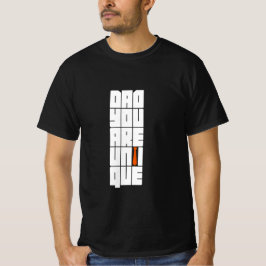 Worte Vater Sie sind einzigartig T-Shirt