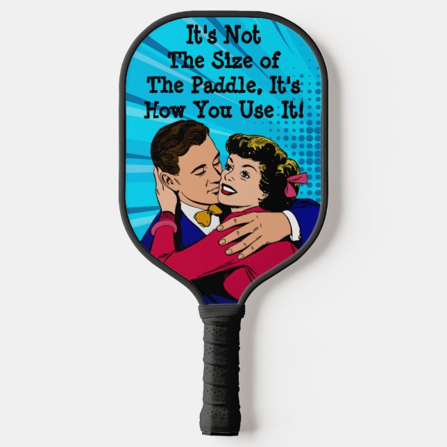 Worte von Weisheit Funny Comic Lover's Zitat Pickleball Schläger (Rückseite)