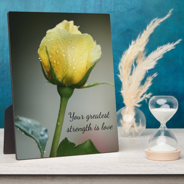 Wörter der Weisheit Tabletop Plaque mit Easel Fotoplatte (Seite)