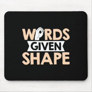 Wörter, die als amerikanische Gebildsprache überse Mousepad