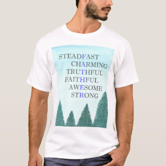 Wörter, die den T - Shirt des Vaters beschreiben