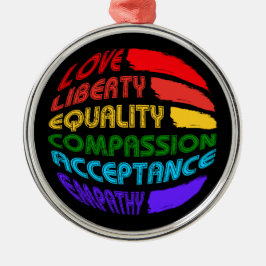 Wörter, die rund leben sollen ornament aus metall