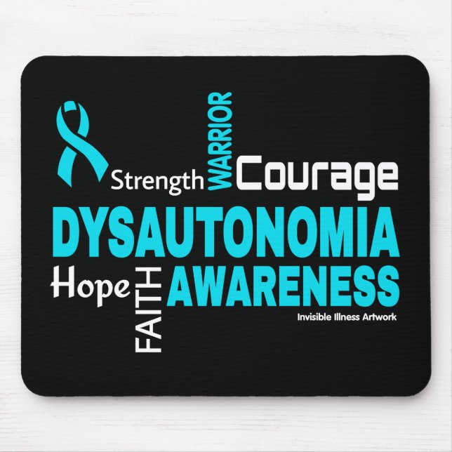 Wörter... Dysautonomia Maus Pad Mousepad (Vorne)