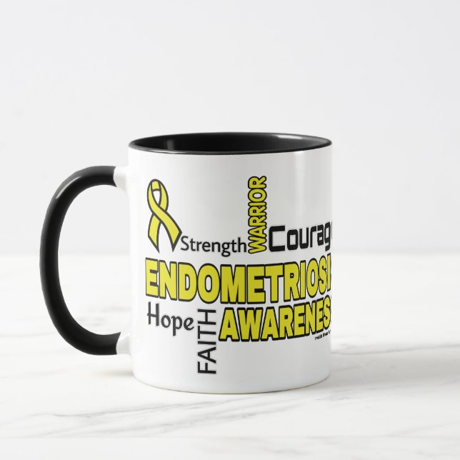 Wörter...Endometriose-Tasse Tasse (Links)