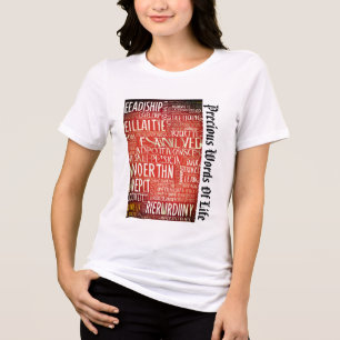 Wörter liefern Inspirierend Botschaft für Alltagsw Tri-Blend Shirt