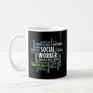 Wörter - LSCW-Monat der sozialen Arbeit für Sozial Kaffeetasse