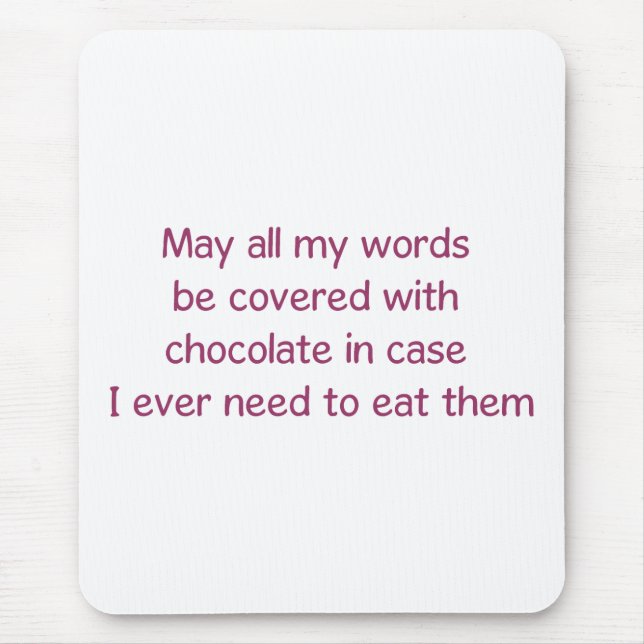 Wörter Mousepad (Vorne)