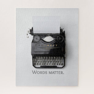 Wörter sind wichtig Schreibmaschine