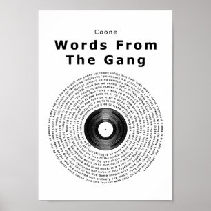 Wörter vom poster