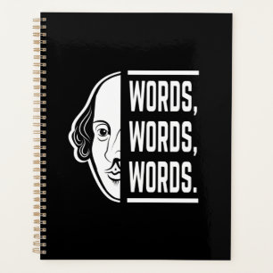 Wörter Worte Shakespeare Zitat Thespian Planer
