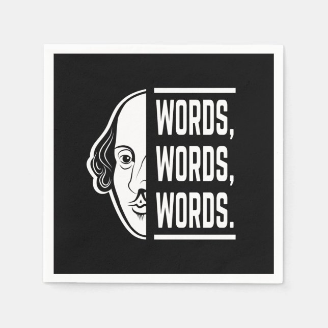 Wörter Worte Shakespeare Zitat Thespian Serviette (Vorderseite)