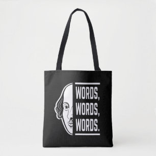 Wörter Worte Shakespeare Zitat Thespian Tasche