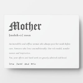 Wörterbuch Definition Personalisiertes Geschenk Fotoplatte