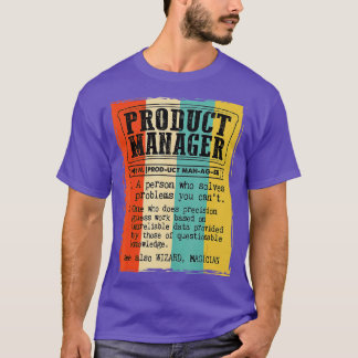 Wörterbuch des Projektleiters Definition Funny Vin T-Shirt