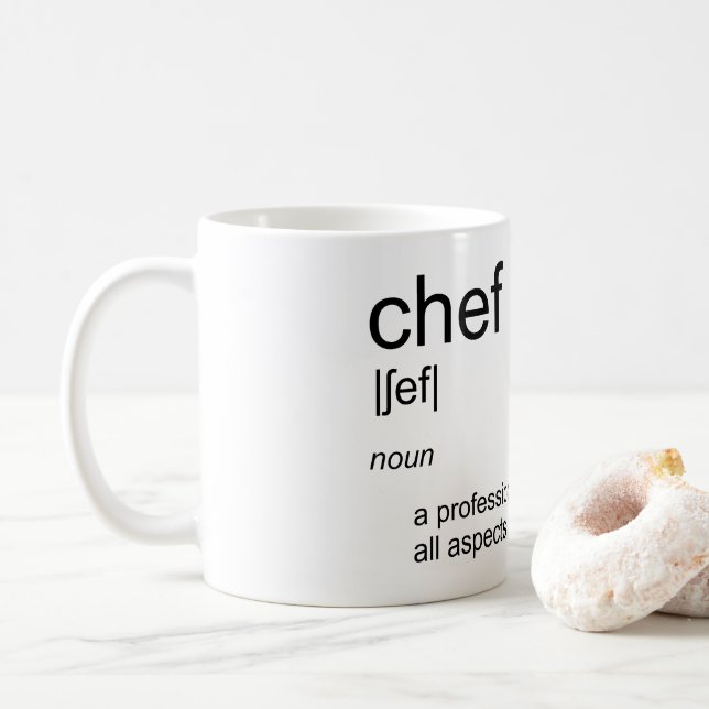 Wörterbuch zur Definition des KOCH im Originaltext Kaffeetasse (Mit Donut)