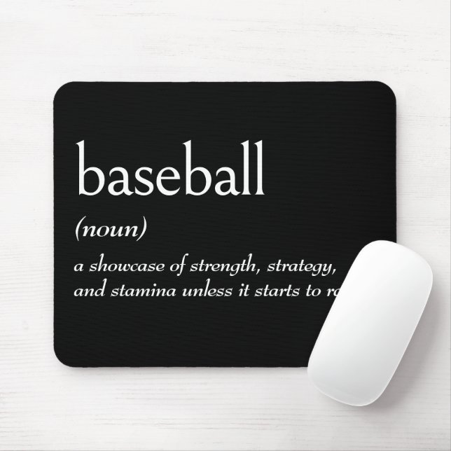 Wörterbuchdefinition für BASEBALL Mousepad (Mit Mouse)