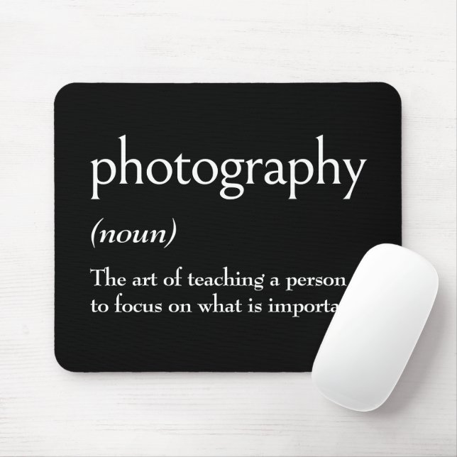 Wörterbuchdefinition für FOTOGRAFIE Mousepad (Mit Mouse)