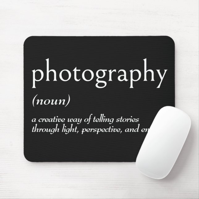 Wörterbuchdefinition für FOTOGRAFIE Mousepad (Mit Mouse)