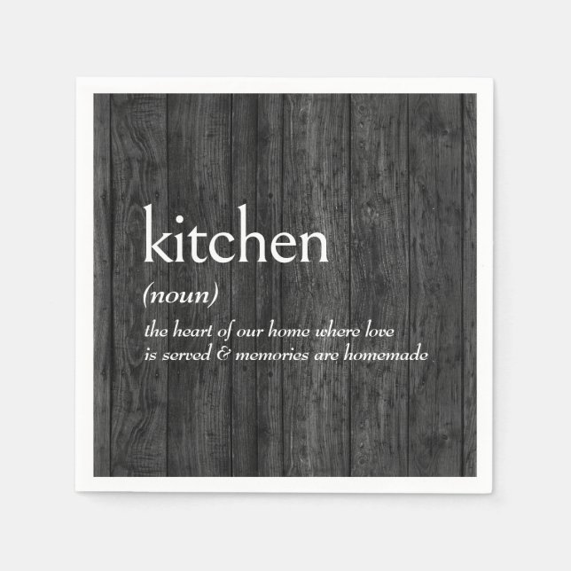 Wörterbuchdefinition für KITCHEN Serviette (Vorderseite)