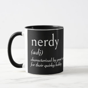 Wörterbuchdefinition für NERDY Tasse