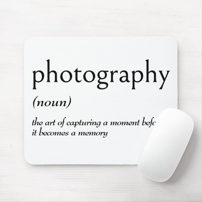 Wörterbuchdefinition für PHOTOGRAPHIE Mousepad (Mit Mouse)