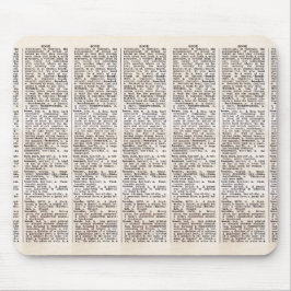 Wörterbuchseite von Lover buchen Mousepad