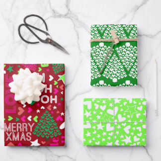 WÖRTERWÖRTERWÖRTERBUCHSTABEN GESCHENKPAPIER SET