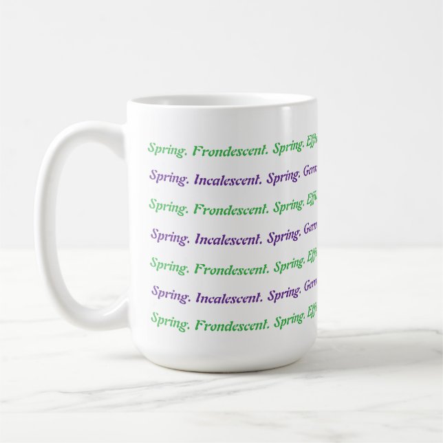 Wortfrühling Kaffeetasse (Links)