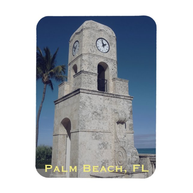 Worth Avenue Clock Tower - Palm Beach, FL Magnet (Vertikal)